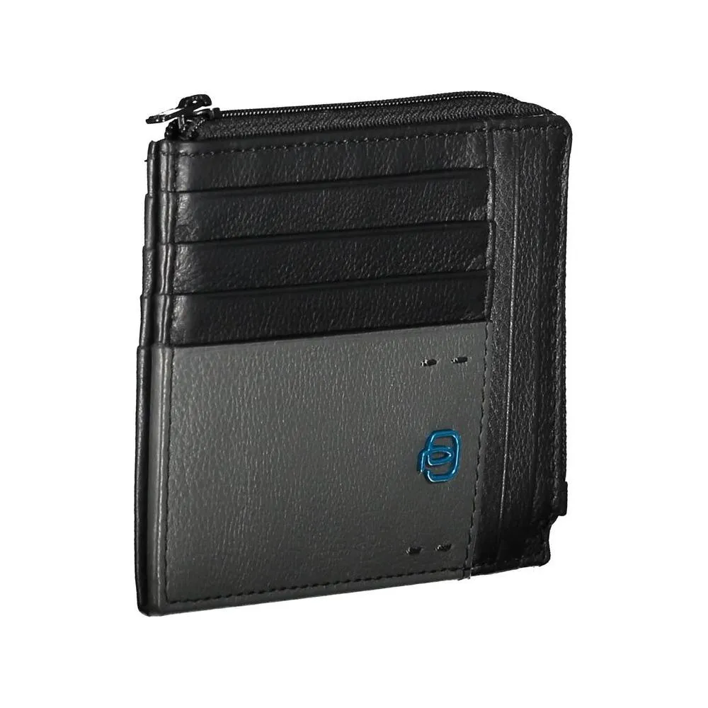 Piquadro "Black Leather Men Wallet"