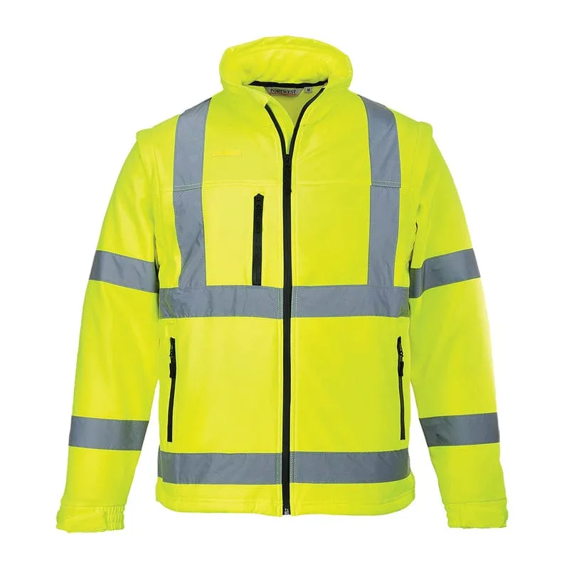 Portwest Hi Vis 3 Layer Softshell Jacket S428