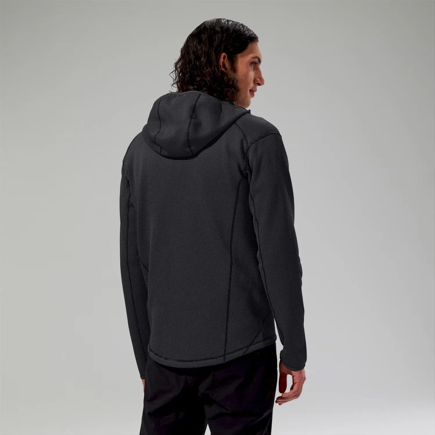 PRAVITALE MOUNTAIN 2.0 HOODED FLEECE JACKET AM - CARBON/BLACK