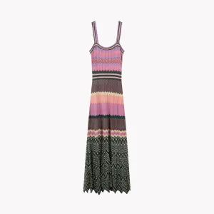 Pre Order:  Ripple Patchwork Knit Dress