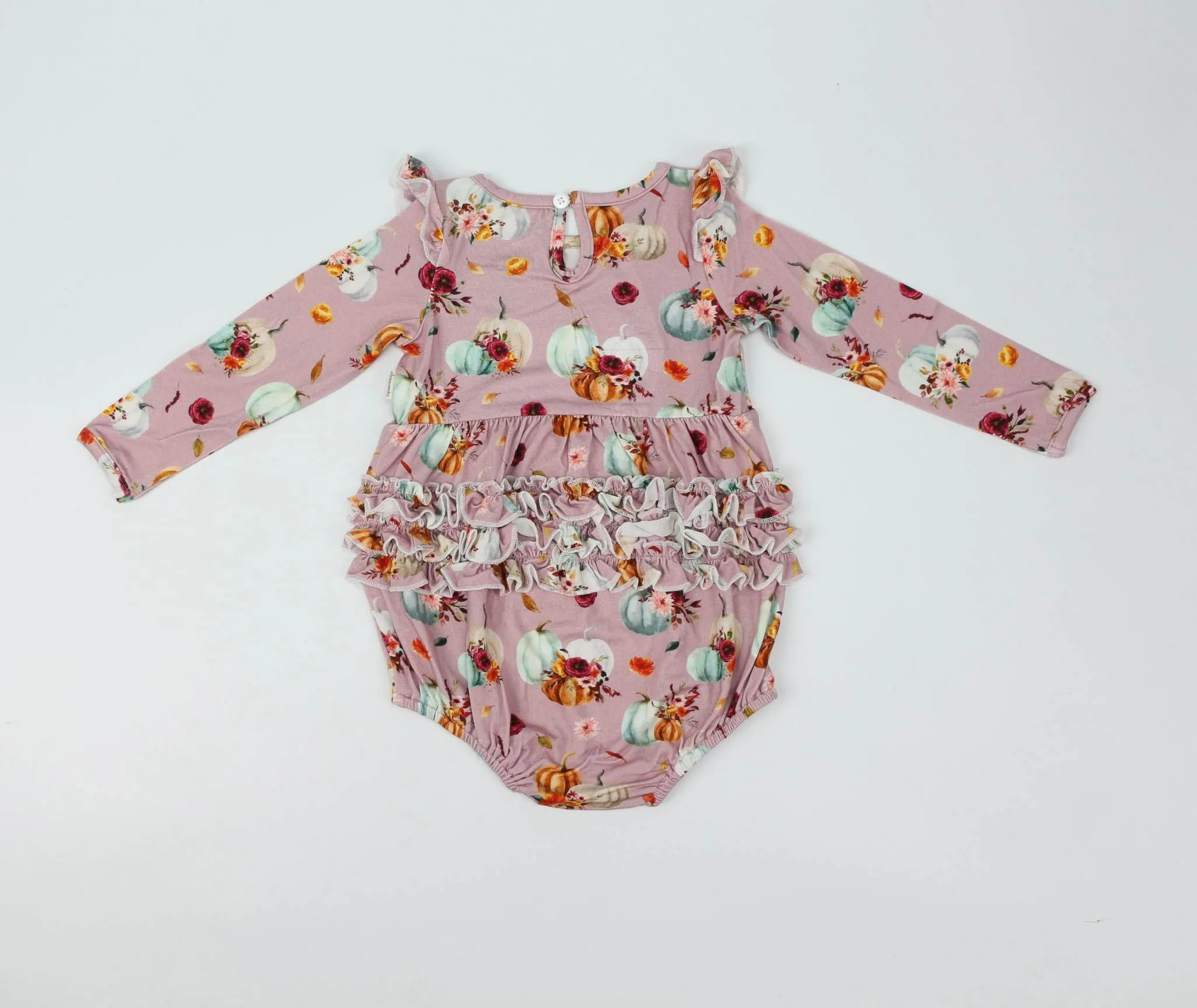 Pretty Gourdgeous Pumpkins Bubble Romper