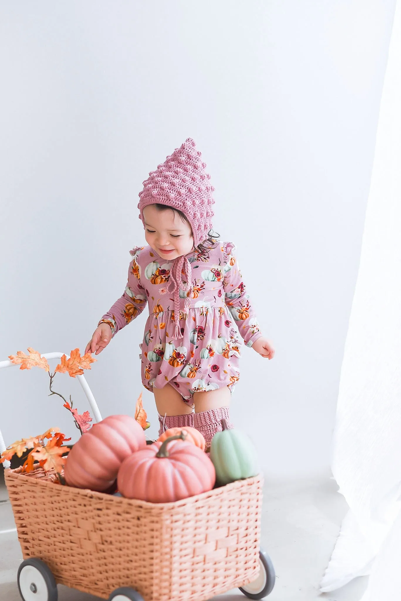 Pretty Gourdgeous Pumpkins Bubble Romper