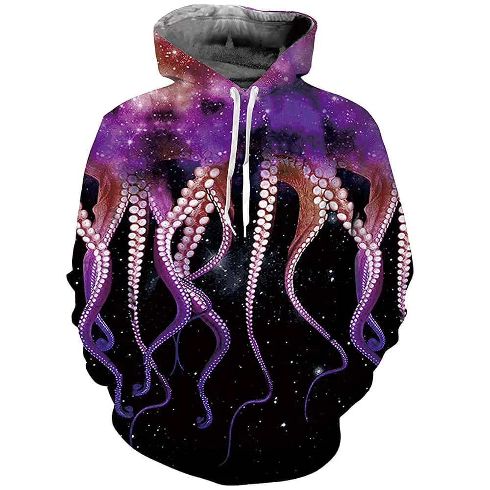 Purple Octopus Hoodie