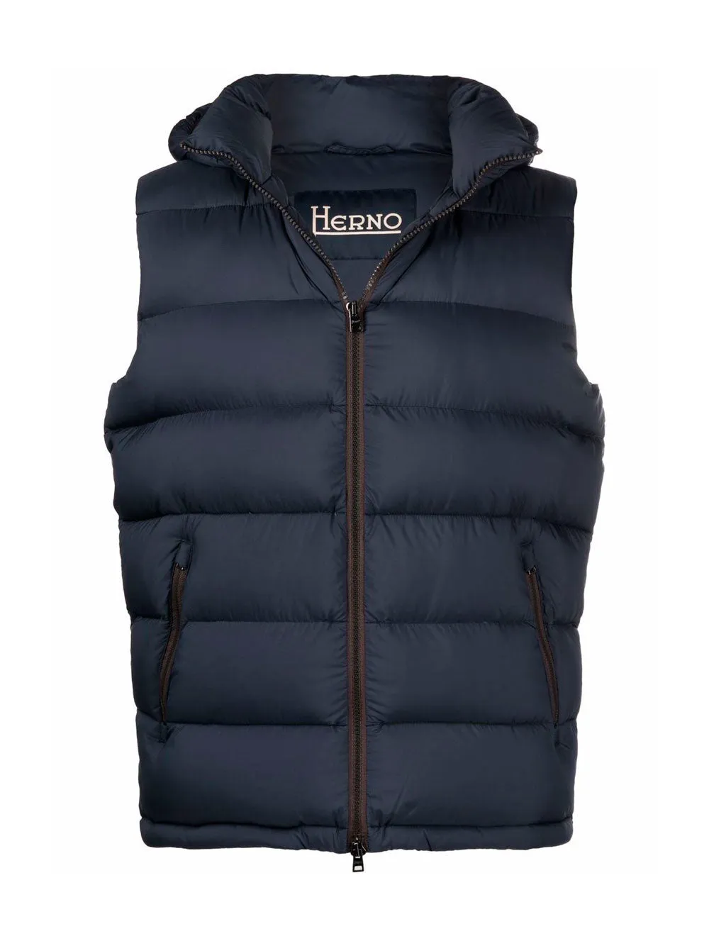 Quilted hooded gilet