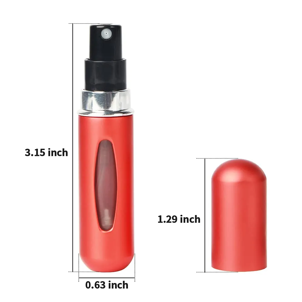 Refillable 5ml Refillable Mini Perfume Spray Bottle Aluminum Spray Atomizer Portable Travel Cosmetic Container Perfume Bottle