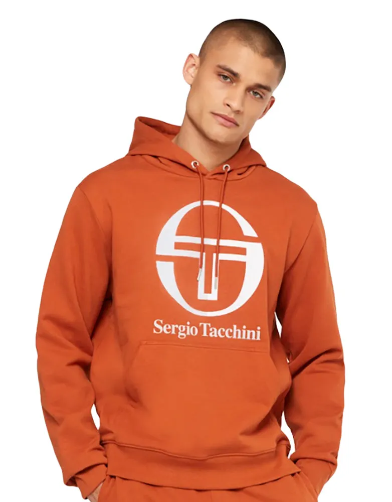 Sergio Tacchini Men's Iberis Flocked Logo Hoodie Sweatshirt