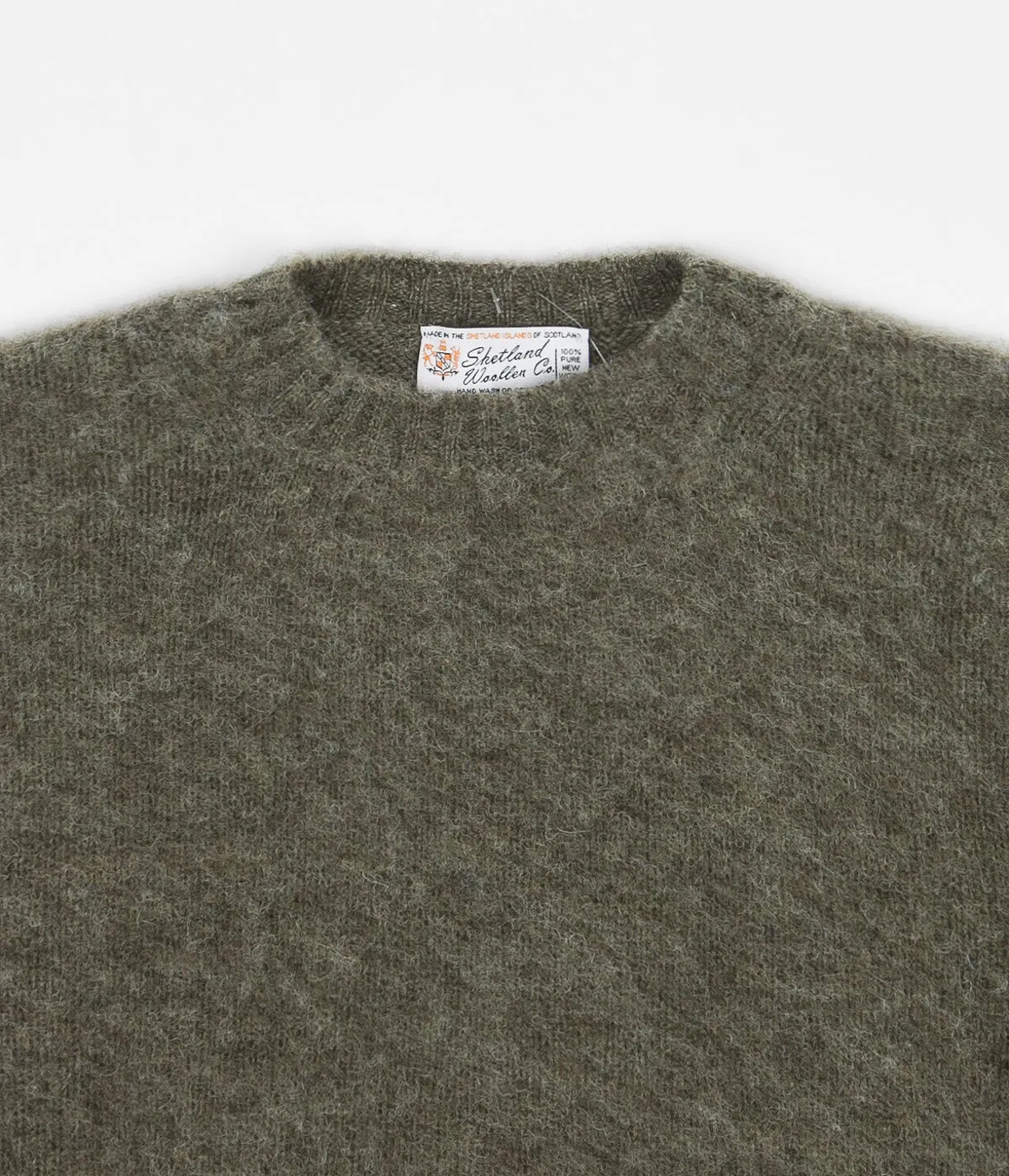 Shetland Woollen Co. Shaggy Crewneck Sweatshirt - Artichoke