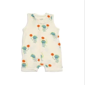 Silkberry Baby Bamboo Sleeveless Romper (Pixel Jelly Print)