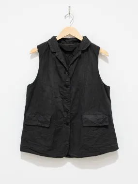 Sleeveless Blazer CC - Charcoal