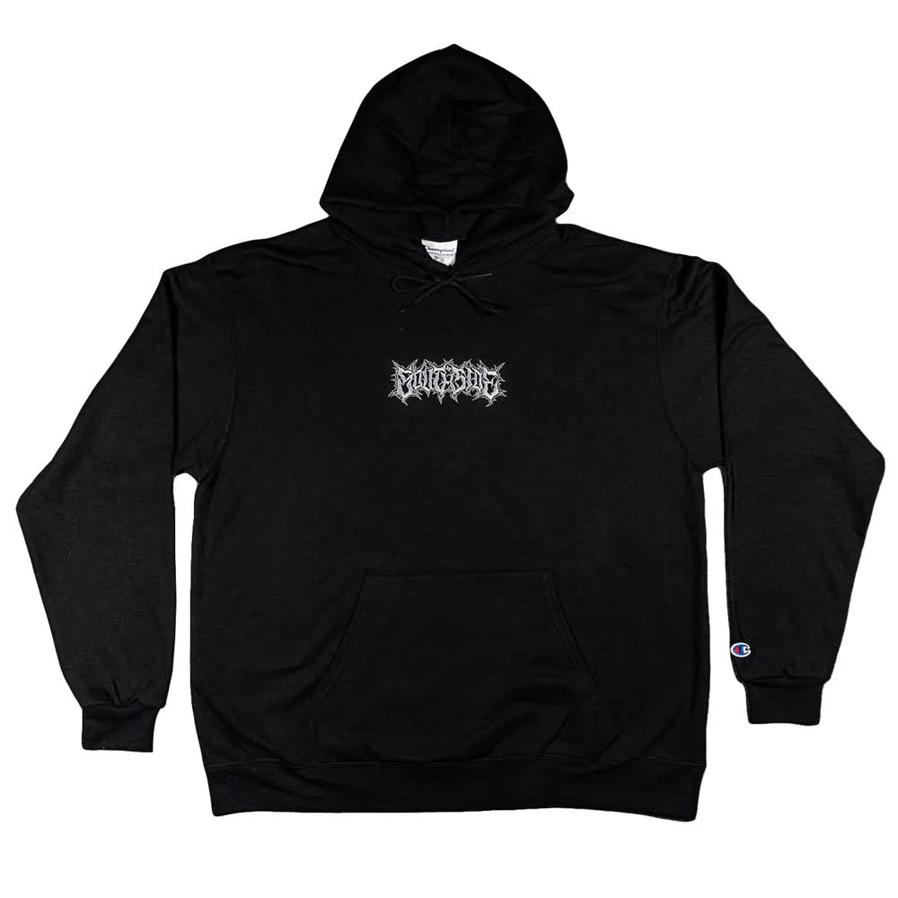 Southside Texas Champion Pullover Hoodie Black Embroidery and Screenprinted Skateshop Day