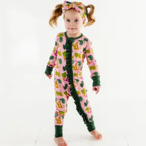 Spot On Cheetah Convertible Footies with Ruffle