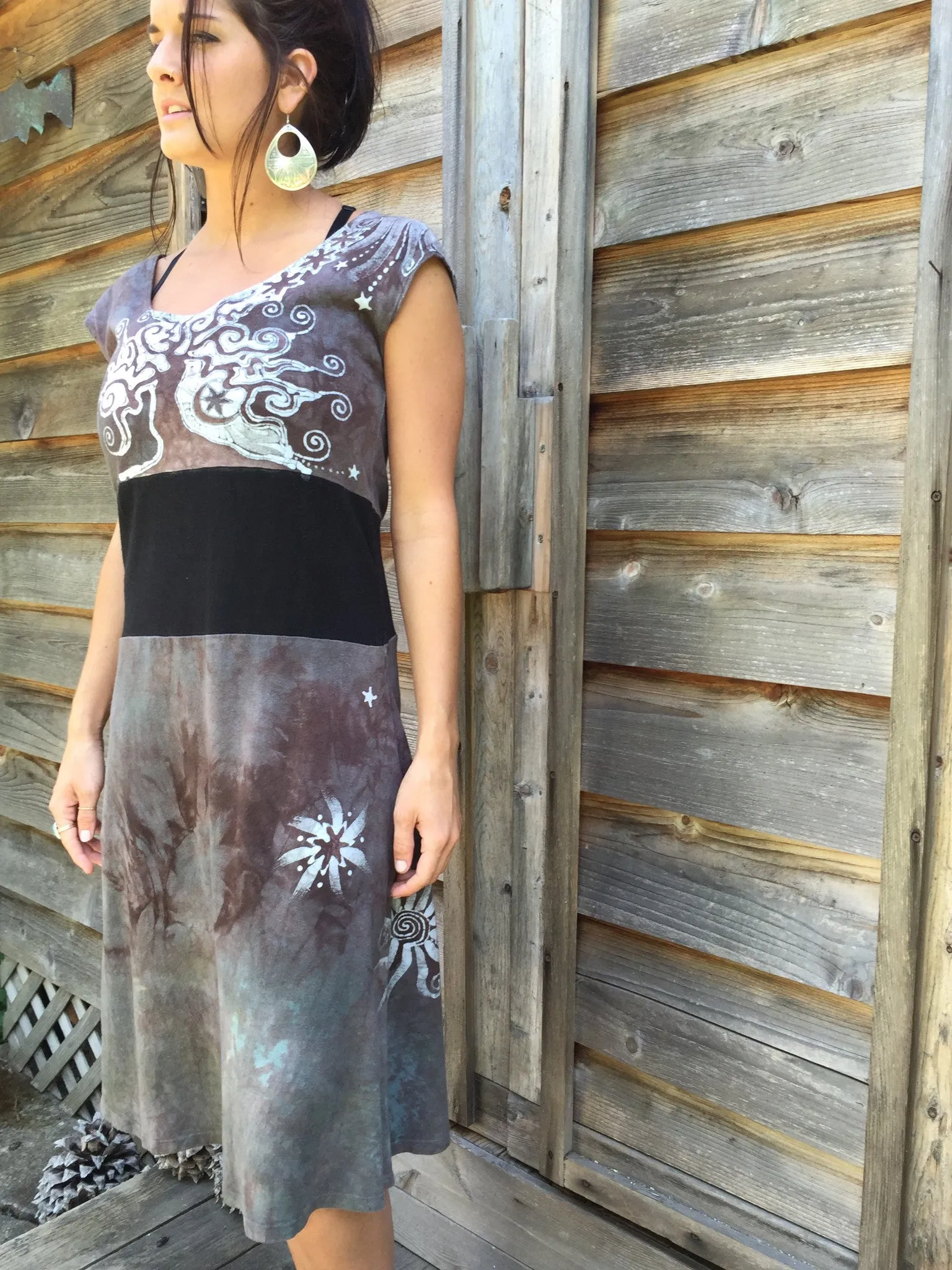 Spring Oak Organic Cotton Hemp Batik Dress