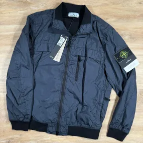 Stone Island Crinkle Reps NY Bomber Jacket in Navy