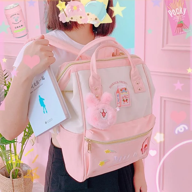 Strawberry Milk Backpack