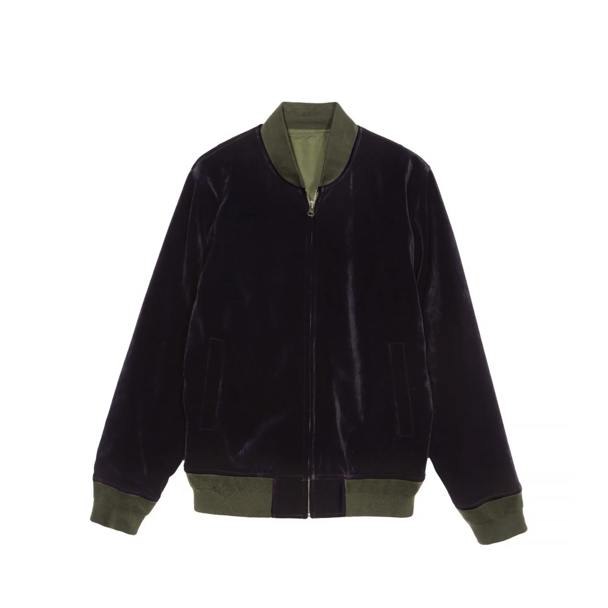 Stussy Mens Velvet Bomber Jacket