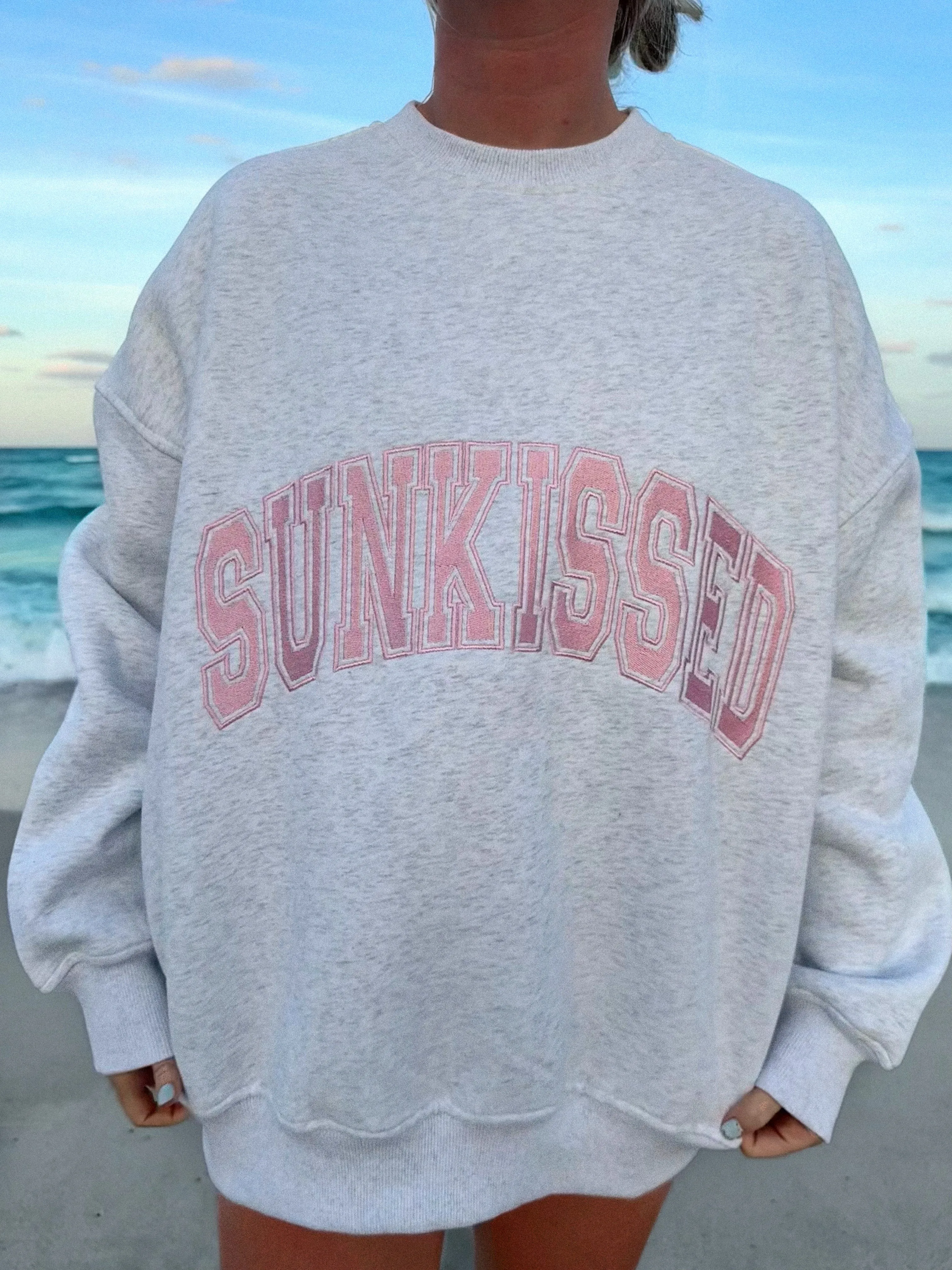 Sunkissed Varsity Embroider Sweatshirt