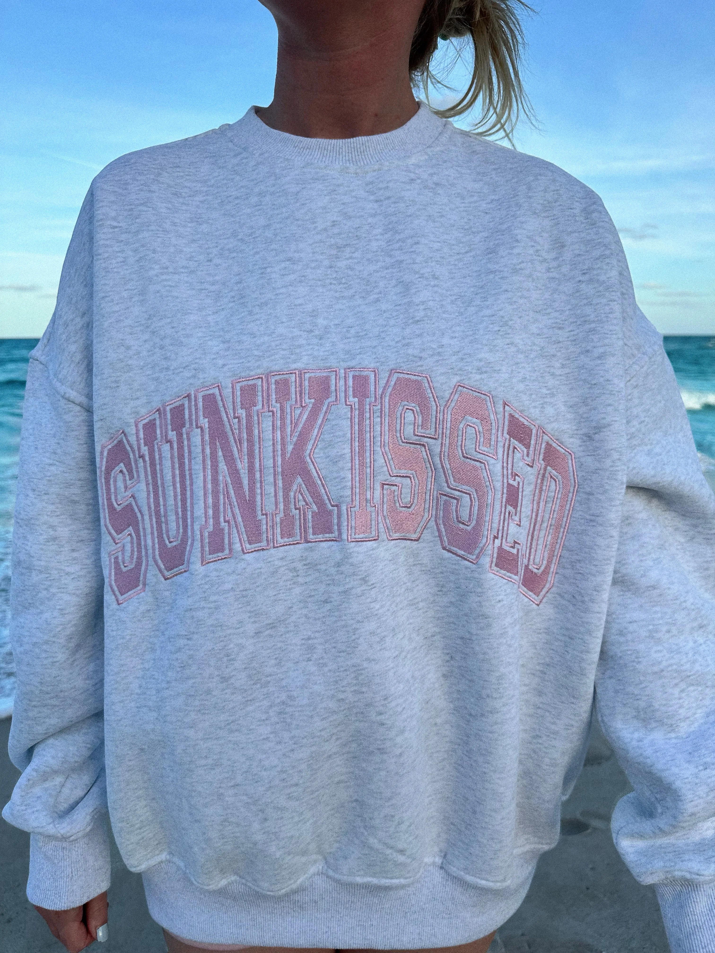 Sunkissed Varsity Embroider Sweatshirt