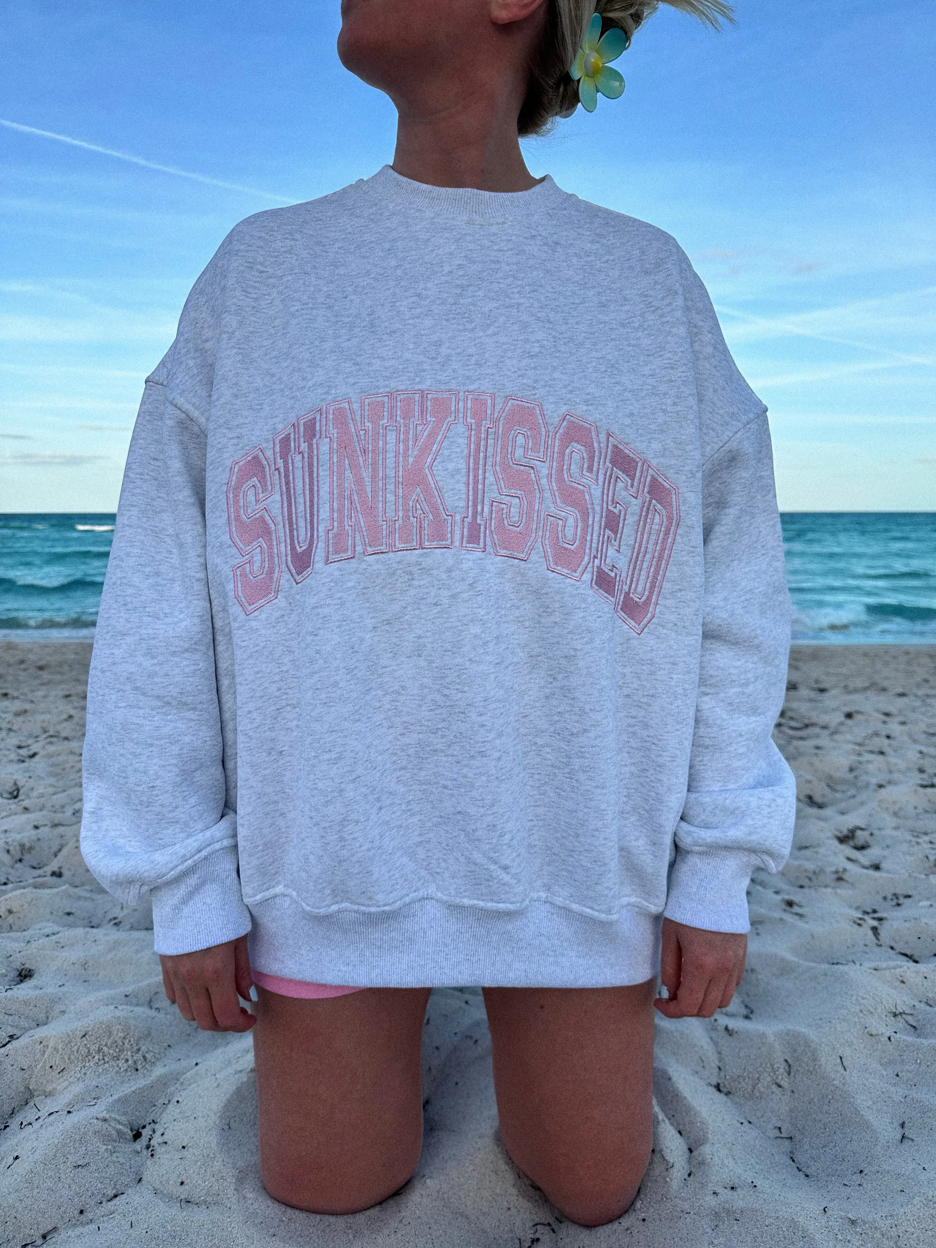 Sunkissed Varsity Embroider Sweatshirt