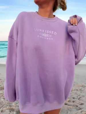 Sunkissedcoconut Embroider Sweatshirt