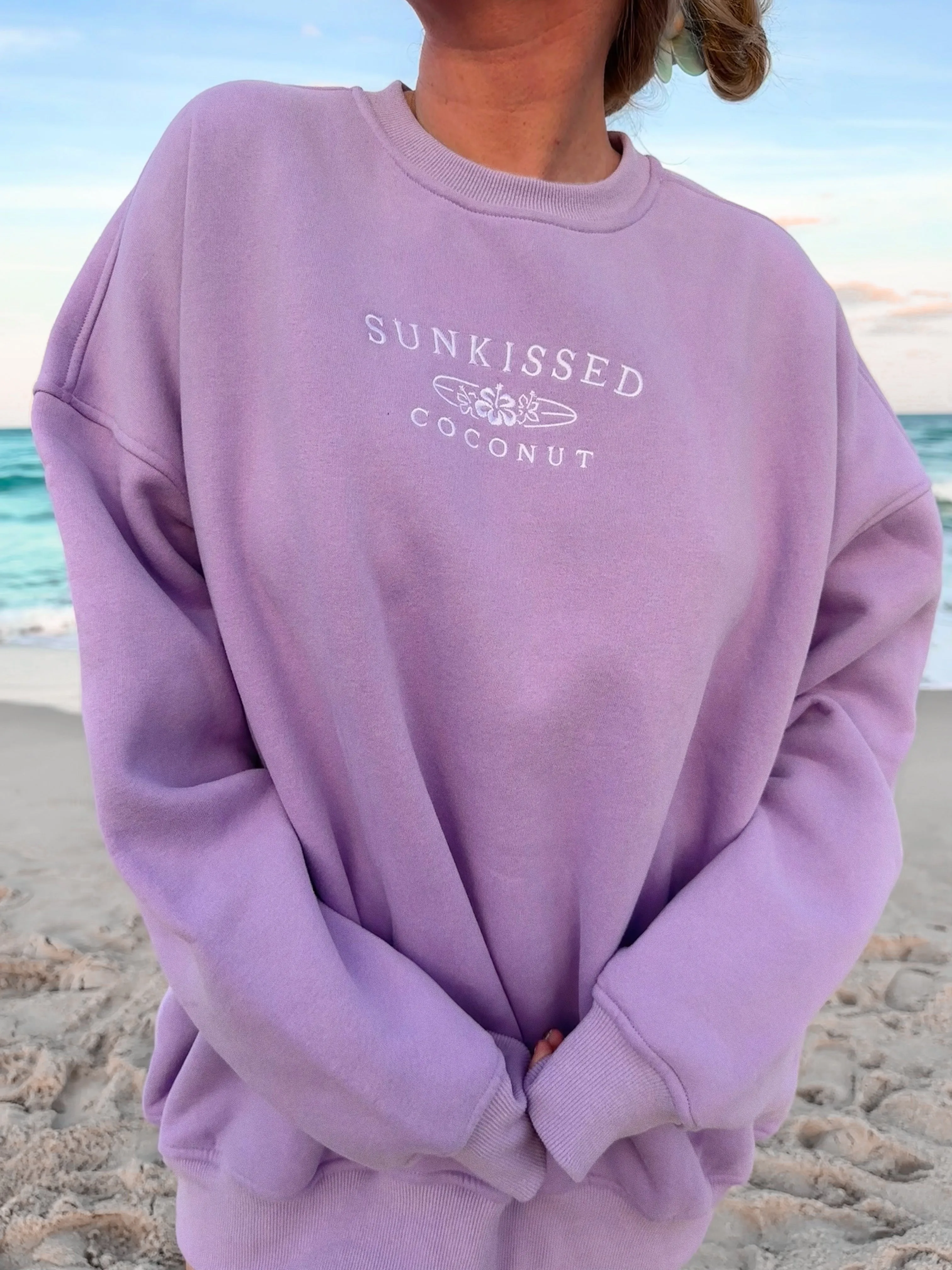 Sunkissedcoconut Embroider Sweatshirt