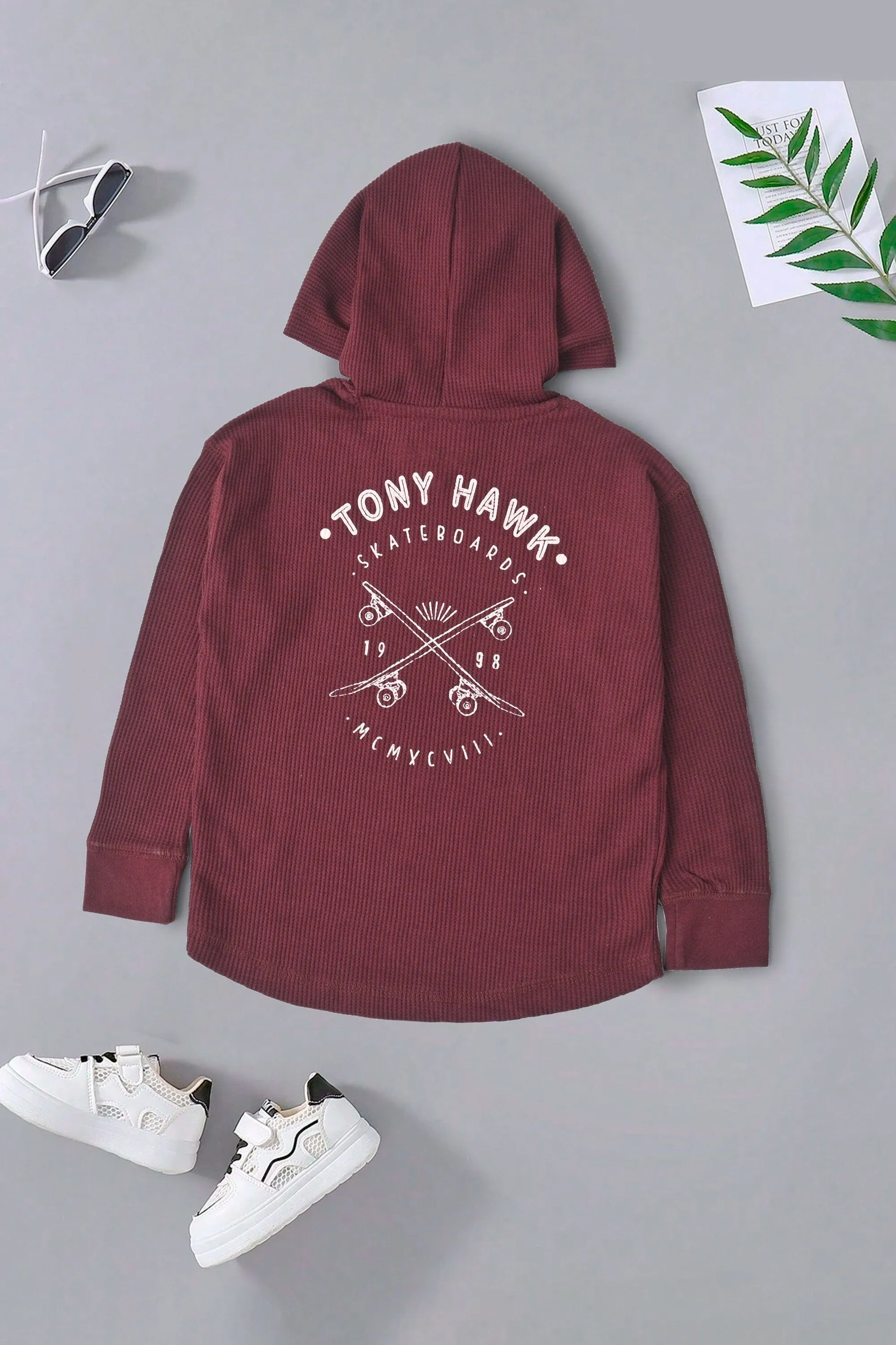 TH Boy's Skateboards Printed Pullover Hoodie