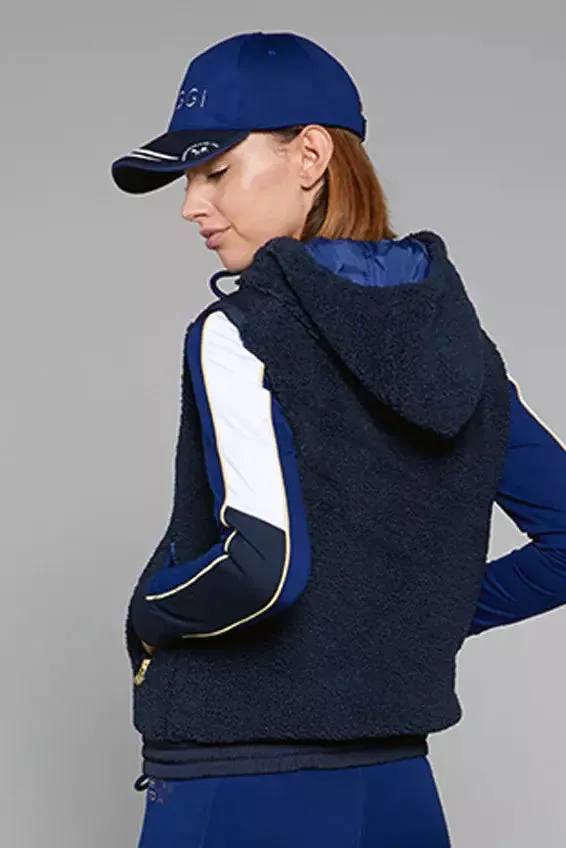 Toggi Gilet Brooks Sherpa fleece  Hooded in Navy Brooks Navy