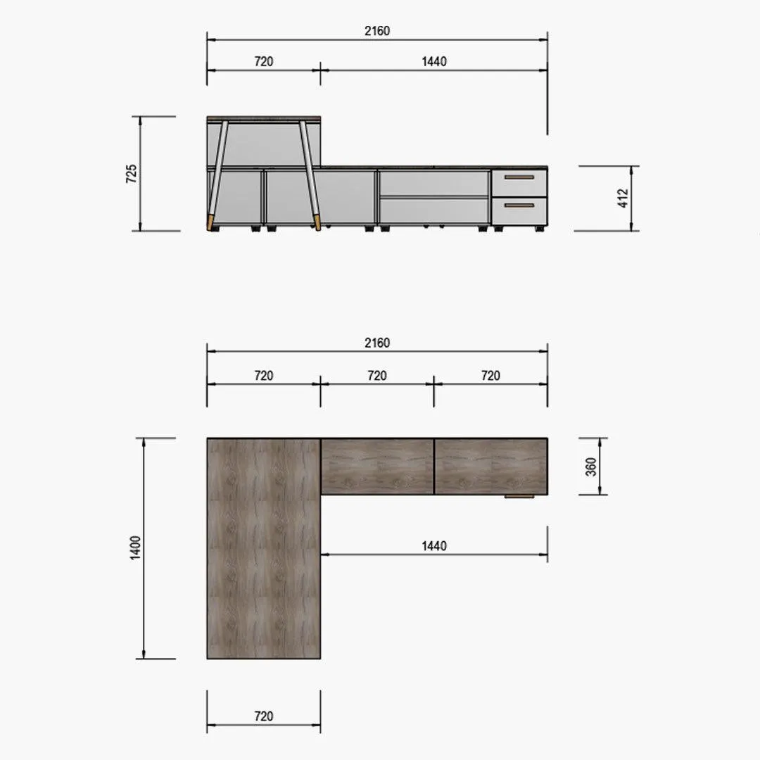 Tom Tom Study Nook - White