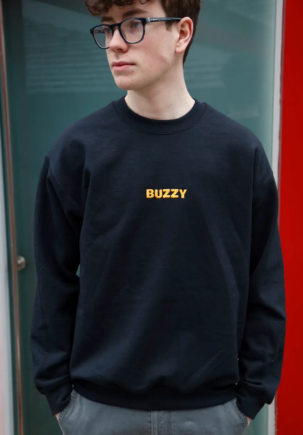 Unisex Black Crewneck Jumper