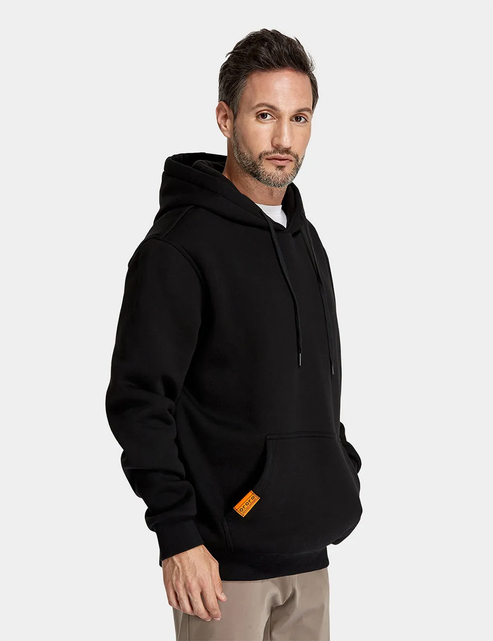 Unisex Heated Pullover Hoodie with Heating on Chests (Apparel Only)