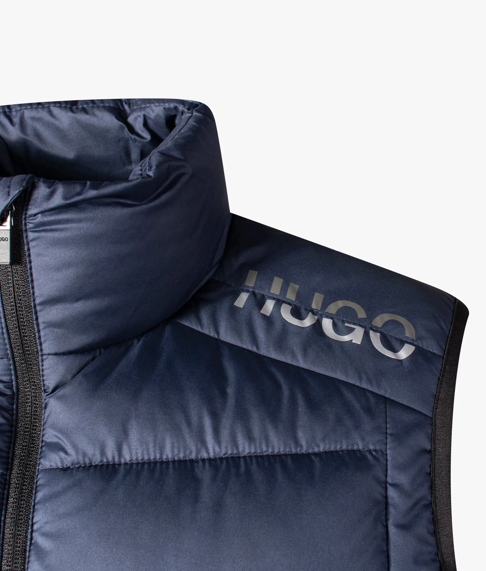 Water Repellent Quilted Gilet with Split Logo