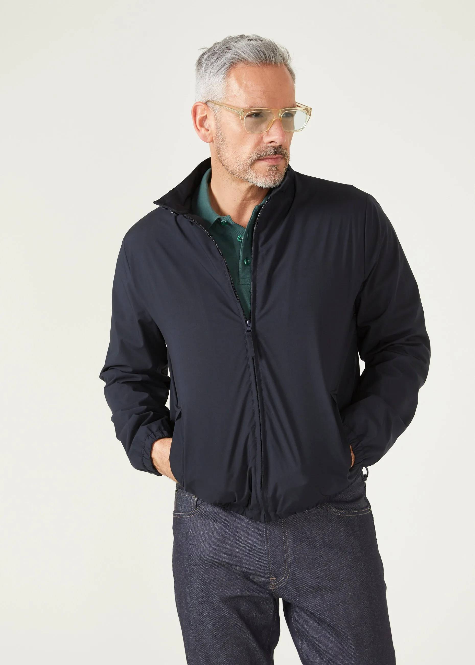 Welbridge Lightweight Bomber Jacket In Navy