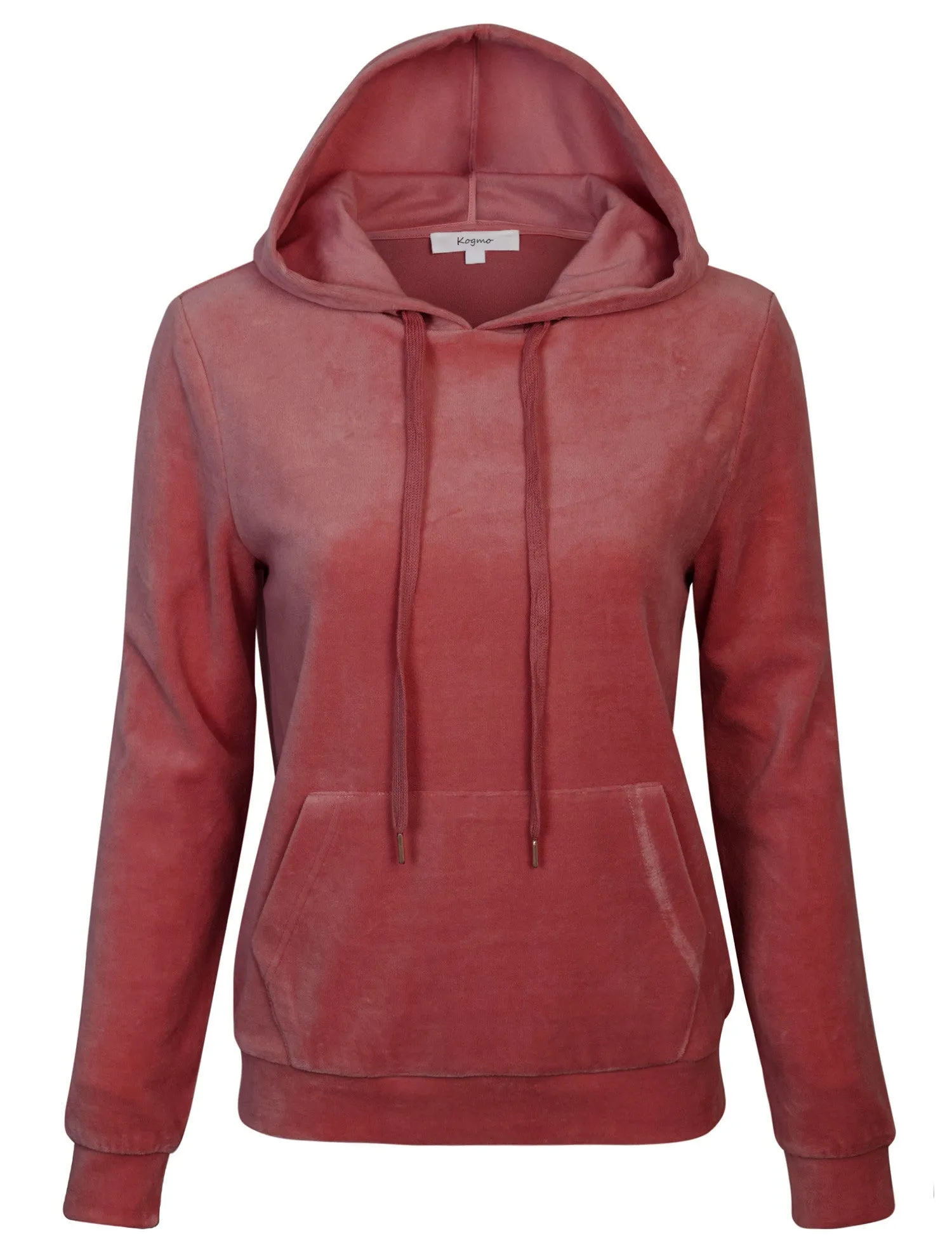 Women's Velvet Hoodie Pullover Sweater