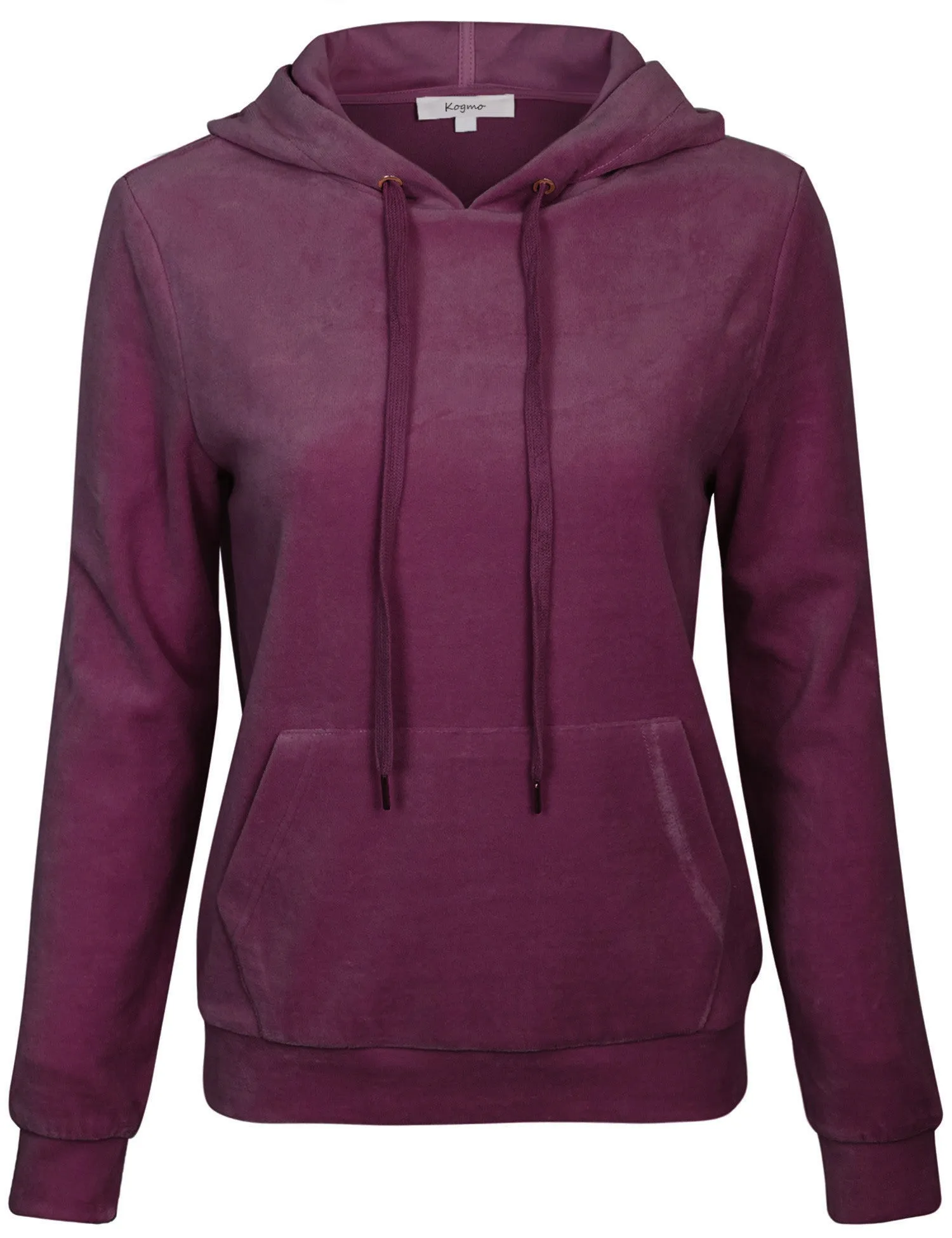 Women's Velvet Hoodie Pullover Sweater