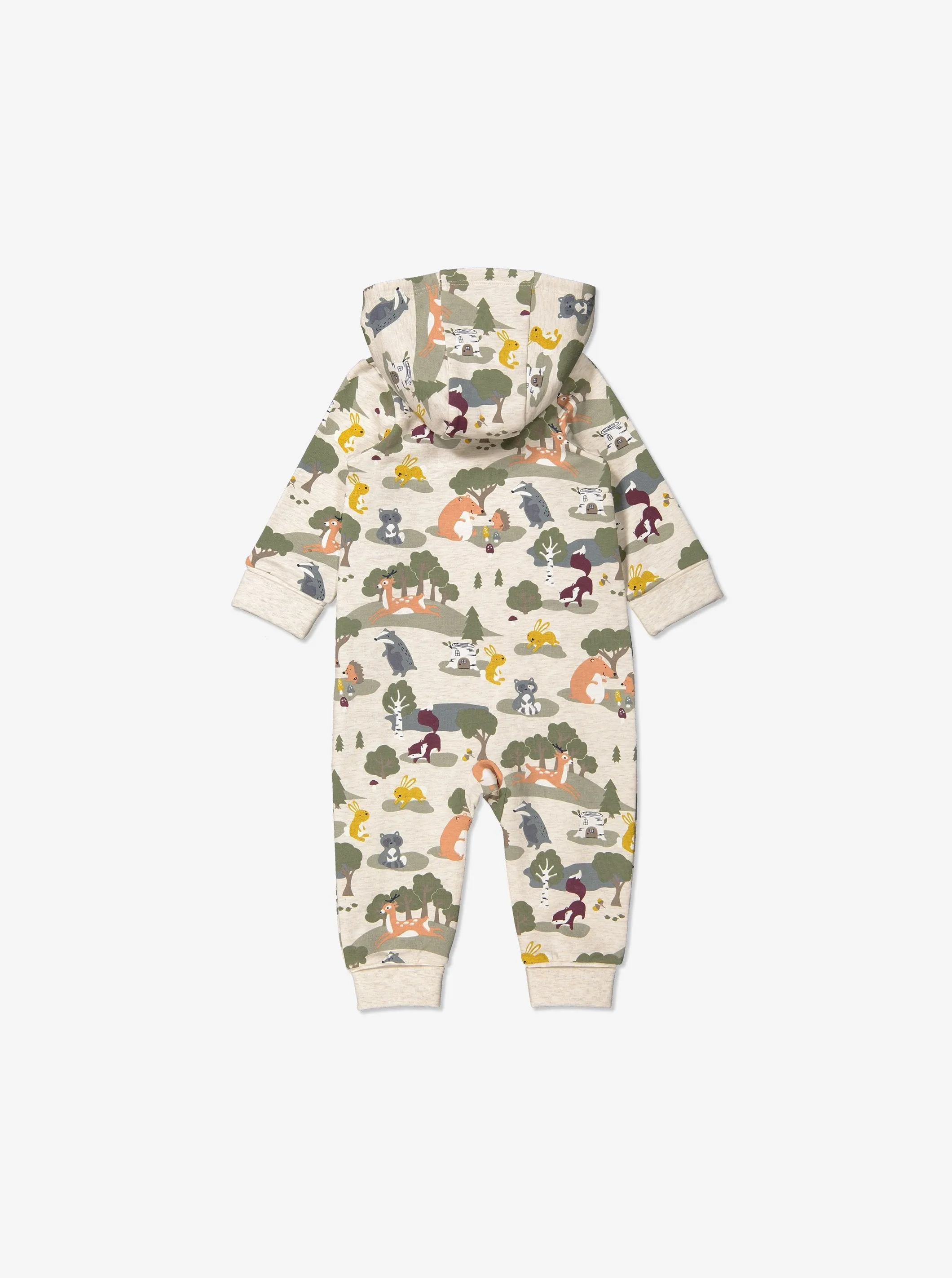 Woodland Animal Print Baby Romper