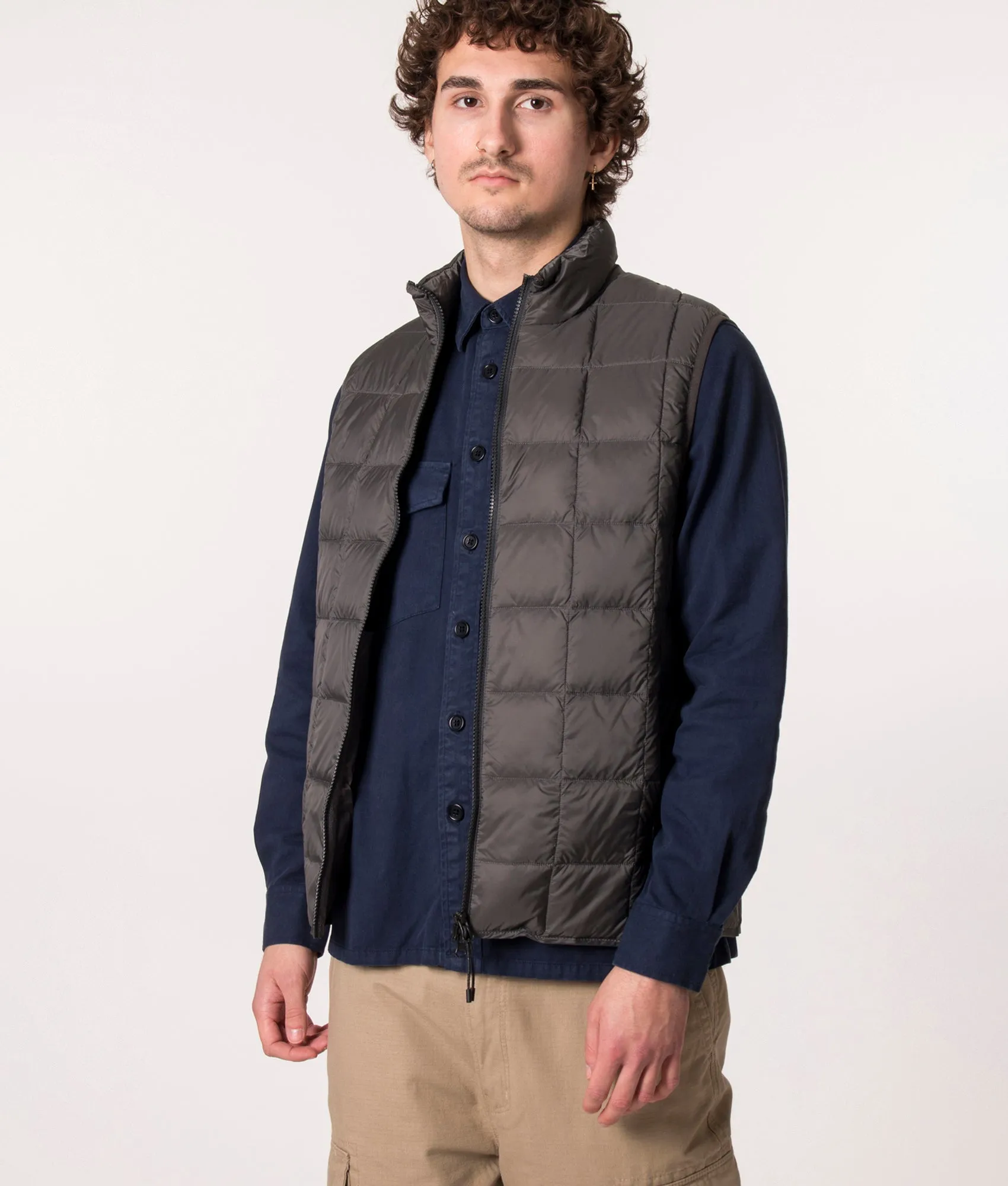 Zip Through Hi Neck Gilet